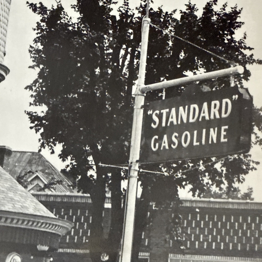c1920s photo STANDARD OIL CO. Gasoline Station W Porcelain Signs Memphis1