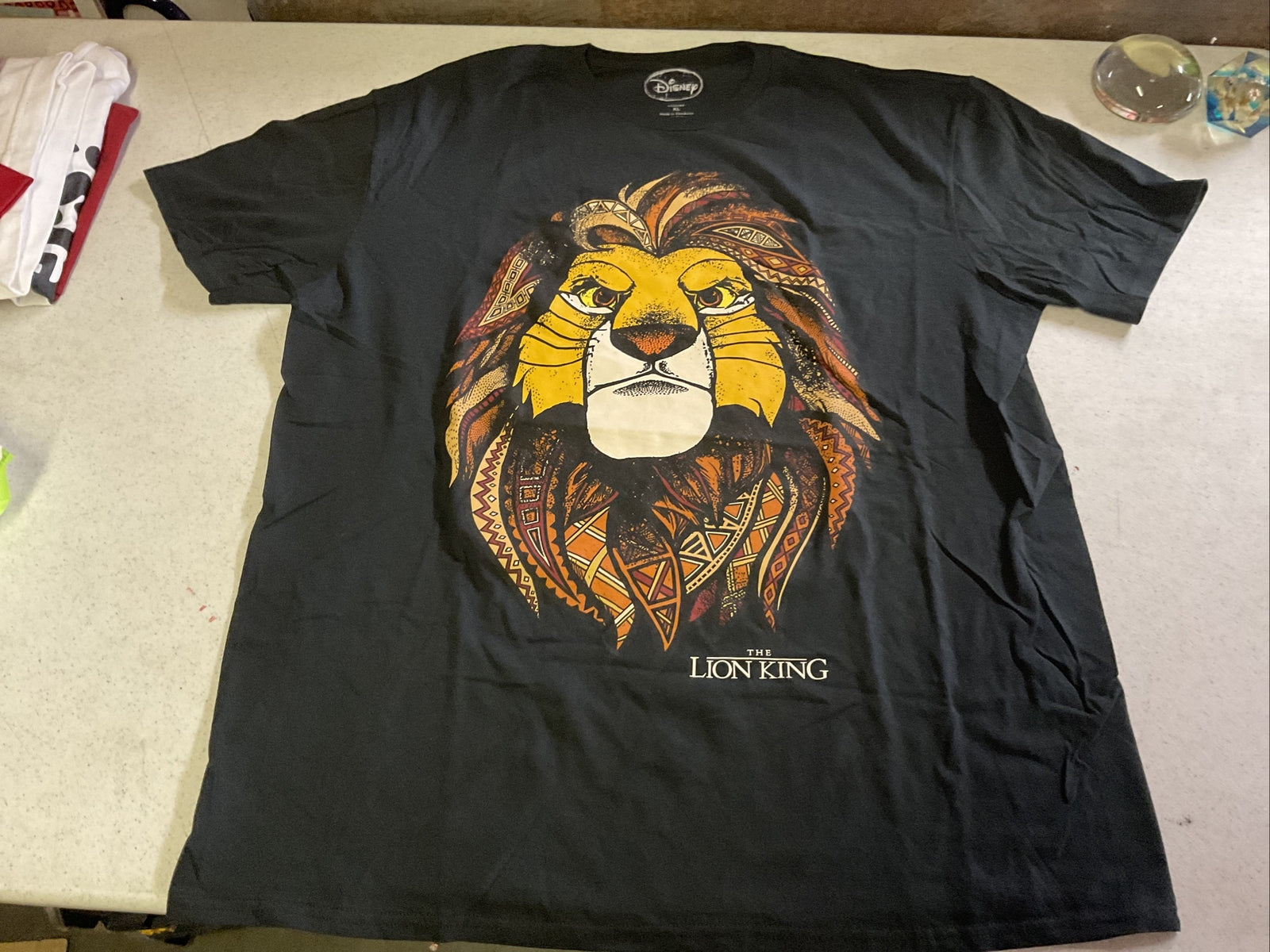 The Lion King T-Shirt Walt Disney Simba Black Adult XL0