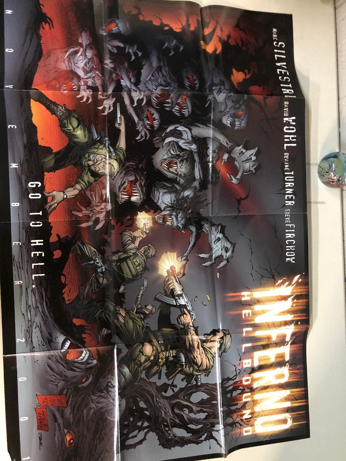 INFERNO HELLBOUND Promo poster, 36x24, 2001, Unused, Mint0