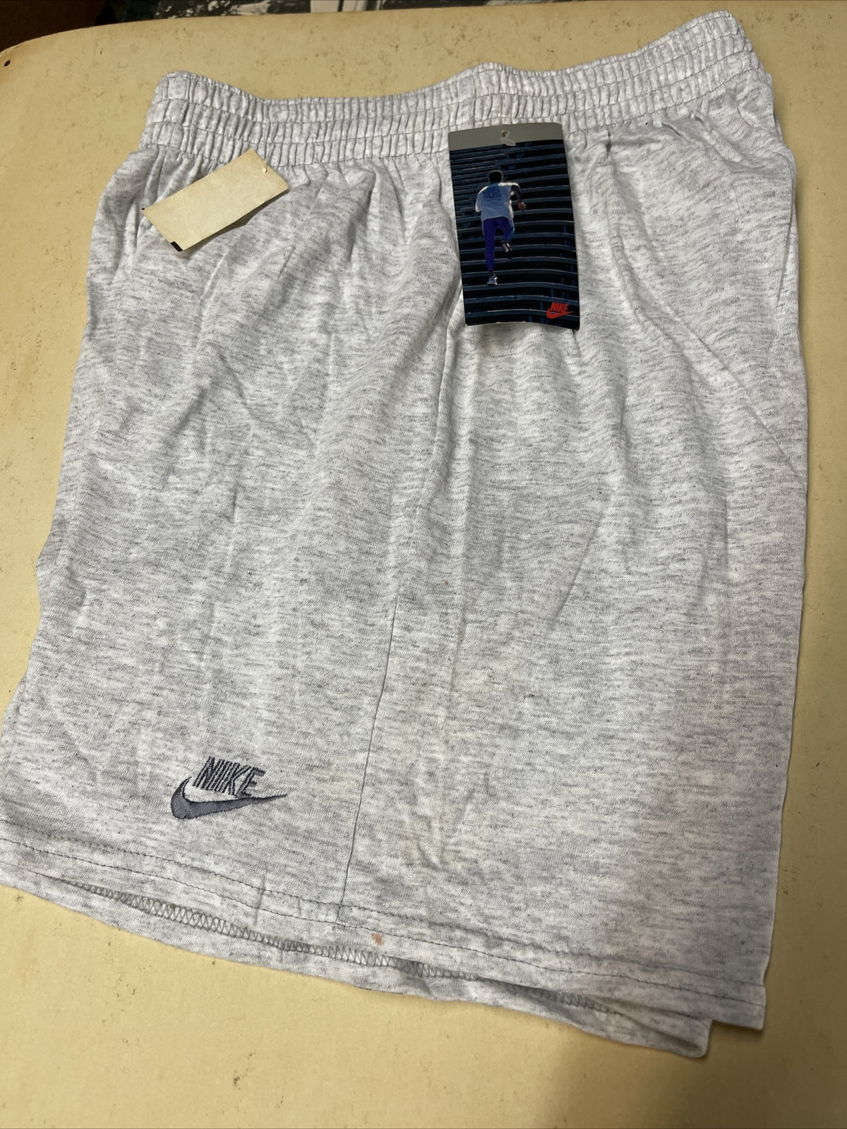 new old stock true vintage 1991  nike shorts Adult Size M grey w tags 0
