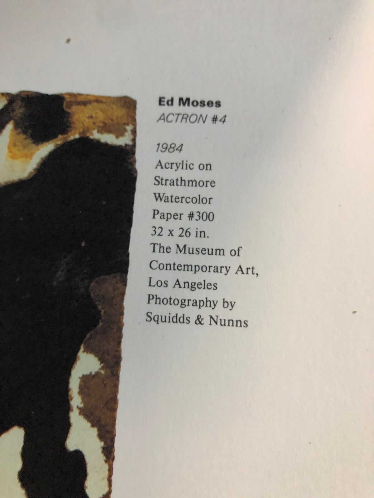 Ed Moses Chamber Music/LA Actron 4 1984 Print Poster 32” x 26” Museum Of Art2