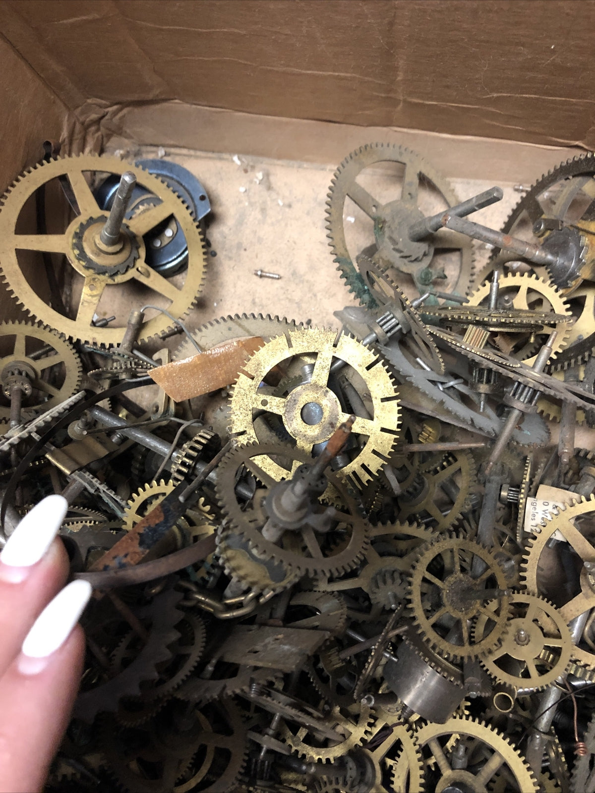 Vintage Lot Watchmakers Parts Watch Balance Wheels Parts/Repair Over 60 Pieces2