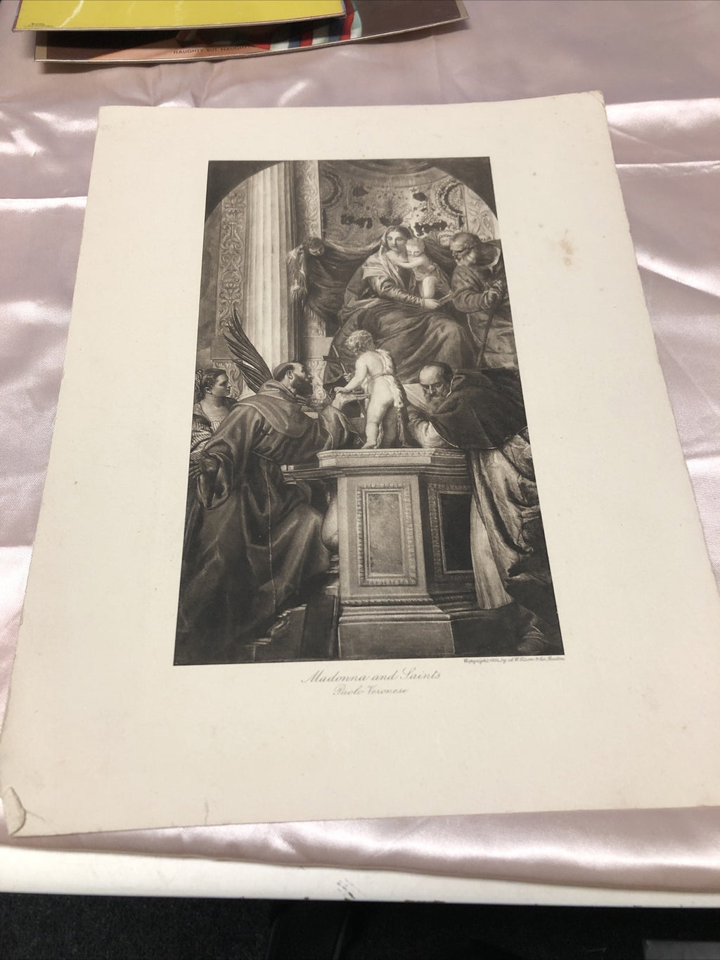Madonna and Saints Paolo Veronese Etching 12”x9”0