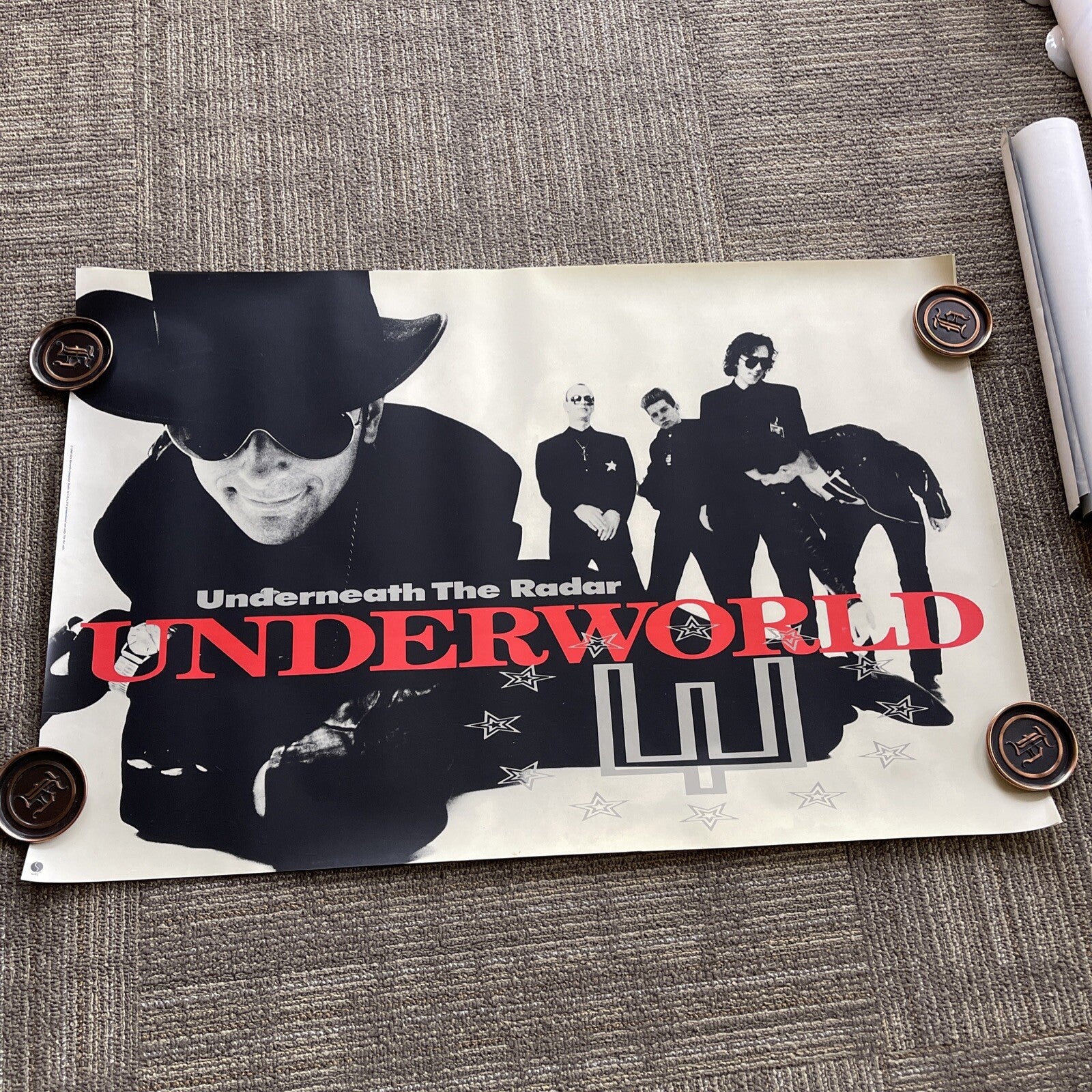 #174 1988 Underworld - Underneath The Radar Record Store Promo Poster 23”x35”0