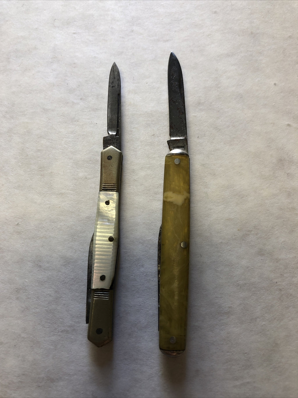 Vintage Lot Of 2 Pocketknives Remington & United0