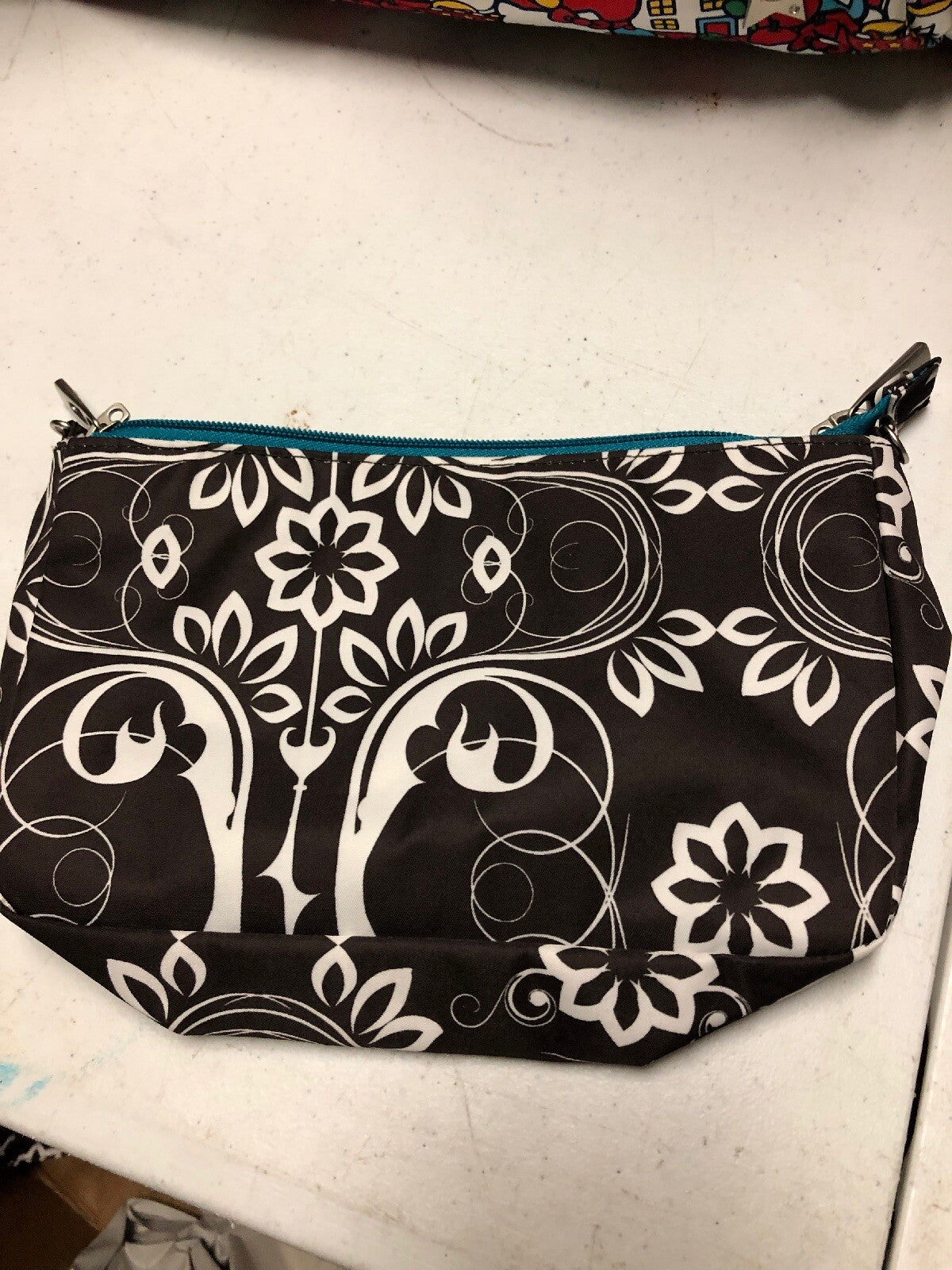 Ju Ju Be Hobobe Diaper Bag Brown Floral Clutch Pouch  Jujubes W/o Strap2