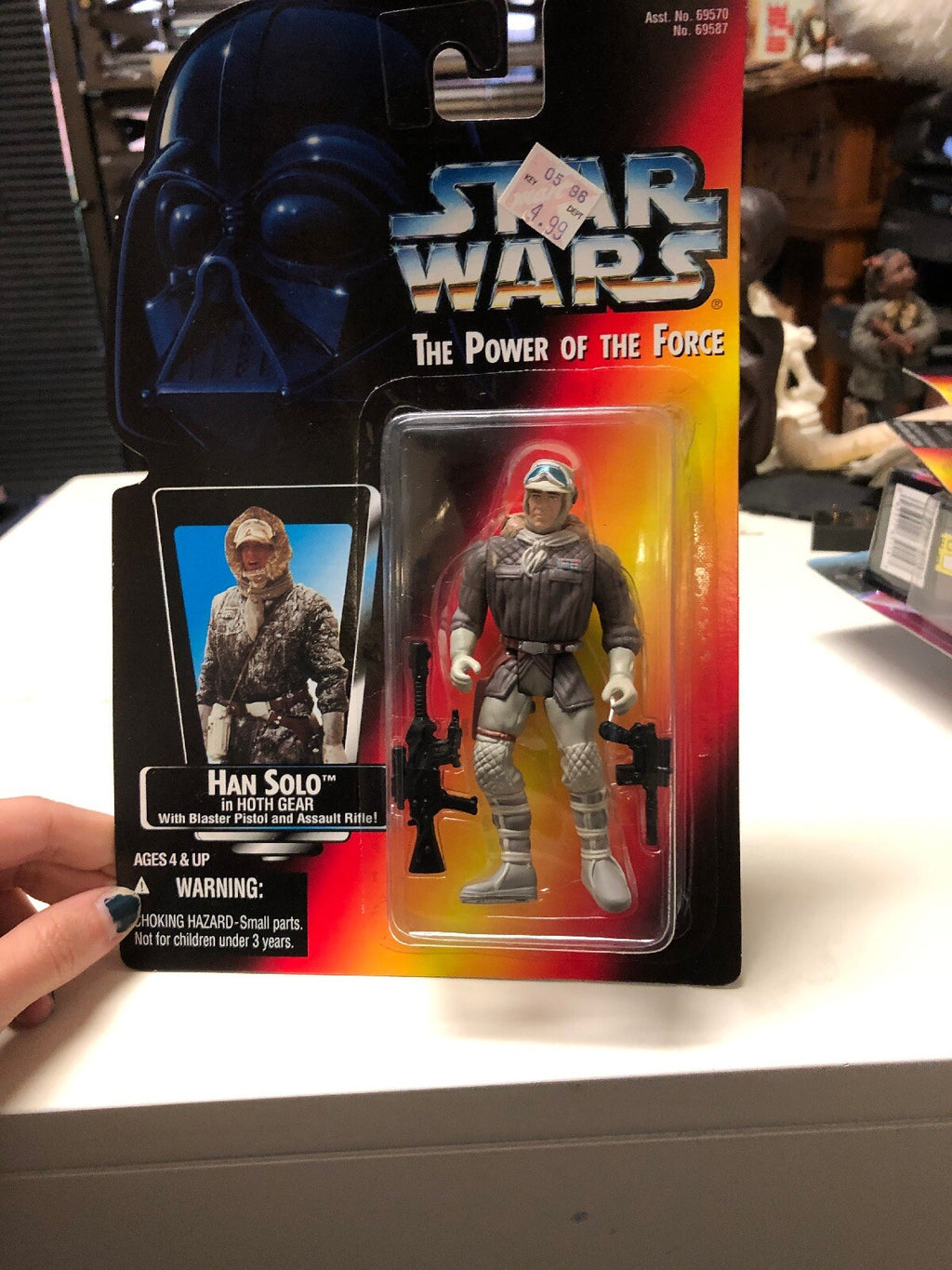 Hasbro Star Wars Power Of The Force Han Solo In Hoth Gear Action Figure0