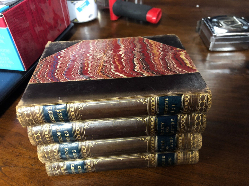 1880s Emerson's Work by Ralph Waldo Emerson 4 Vols. Representative Men Papers0