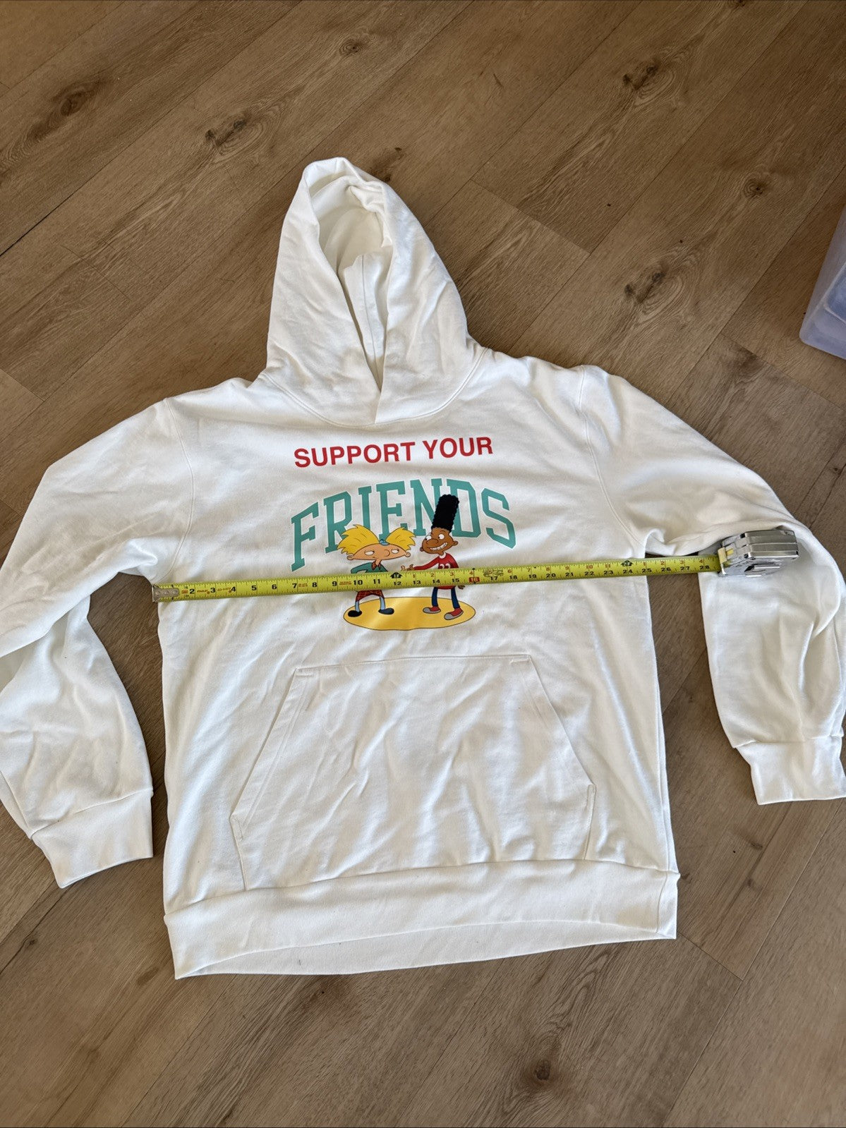 Kids Of Immigrants x Hey Arnold! Support Your Friends Hoodie - Ivory White4