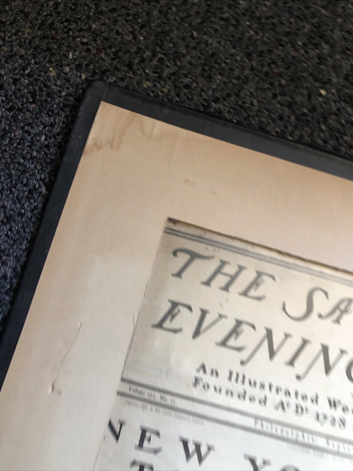 THE SATURDAY EVENING POST MAGAZINE SEP. 9, 1899 FRAMED FRONT COVER ILLUSTRATED7