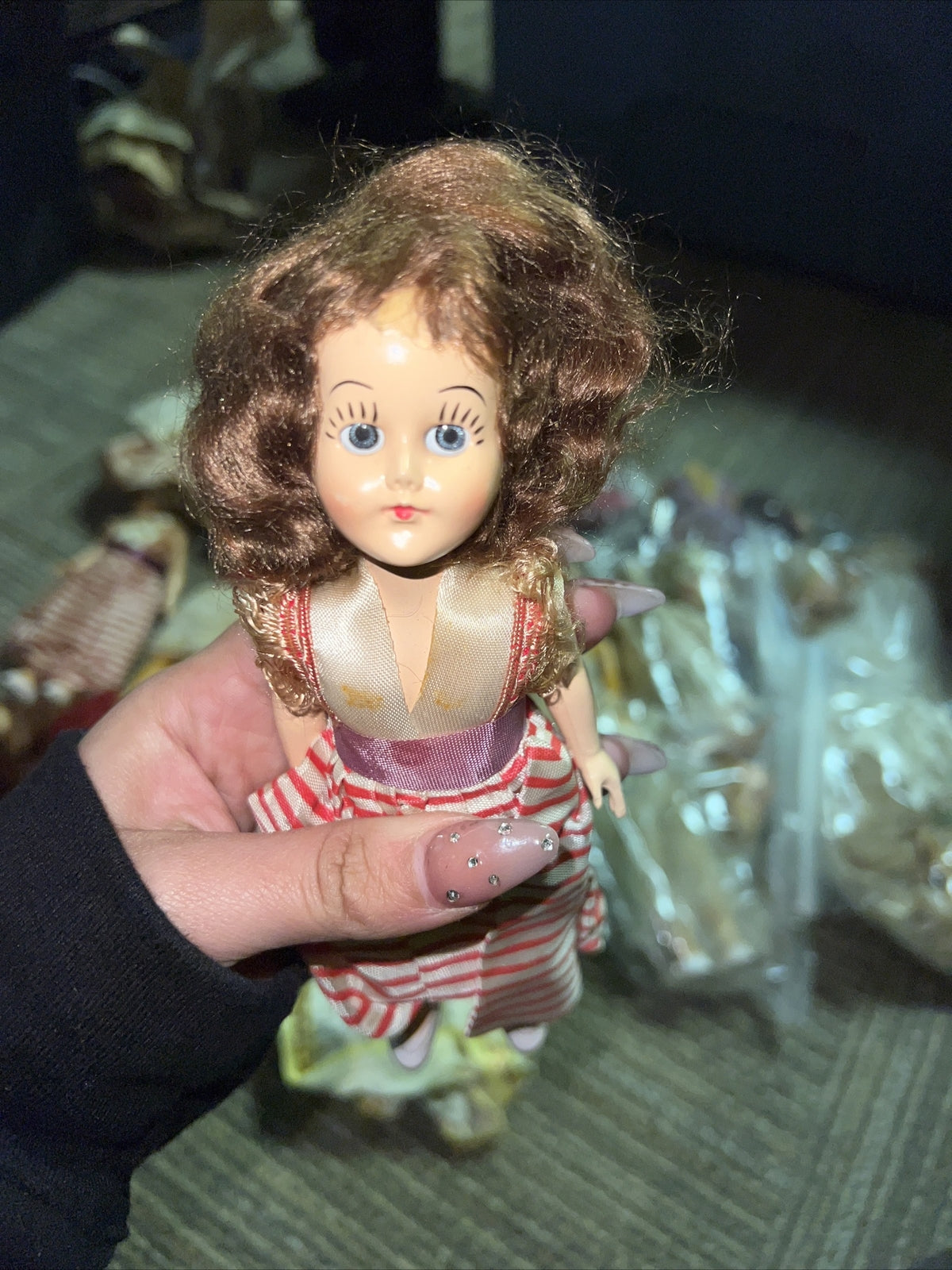 Lot of Small  Vintage Dolls Sleepy Eyes For Repair Parts4