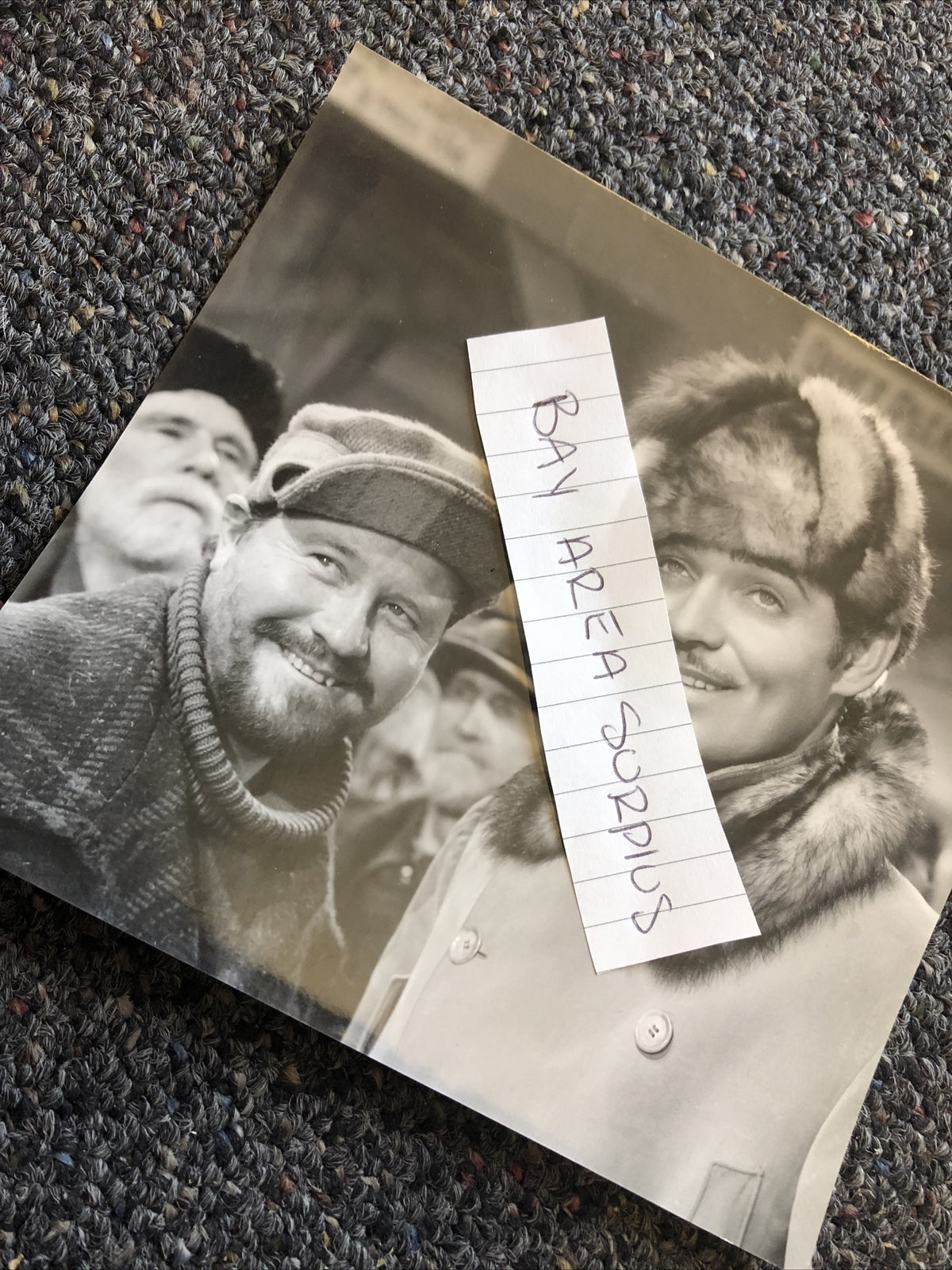 Rare Original Unpublished Photo Of Clark Gable & Jach Oakie 6”x5.5” Candid Shot5