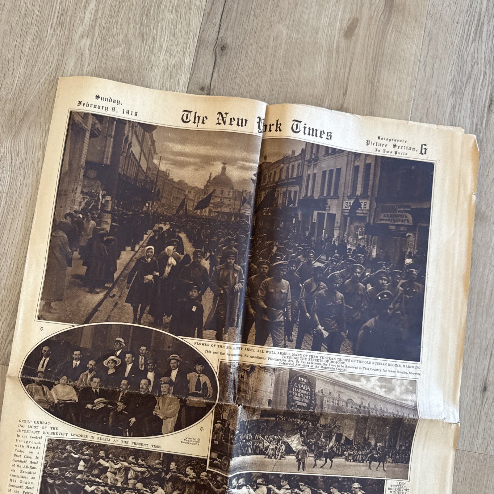 1919 antique NEW YORK TIMES rotogravure PARADE WWI SHIPS ADS FASHION1