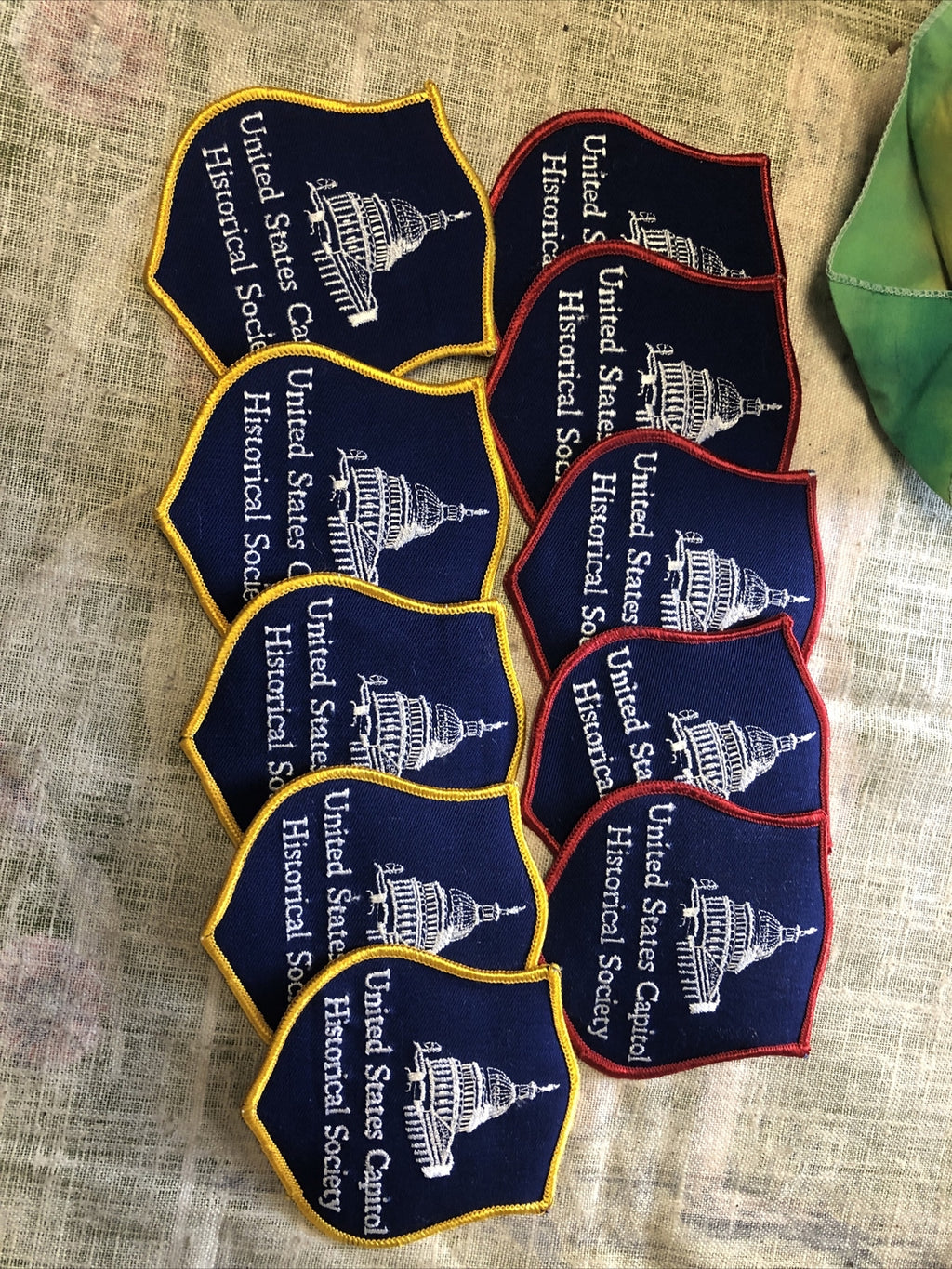 United States Capitol Historical Society patch Lot Of 10 - 4”x3.5”0