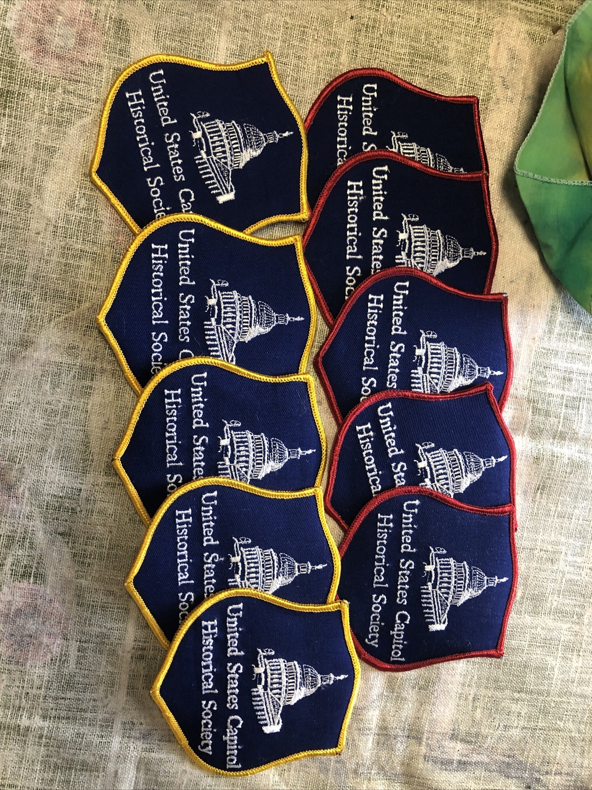 United States Capitol Historical Society patch Lot Of 10 - 4”x3.5”0