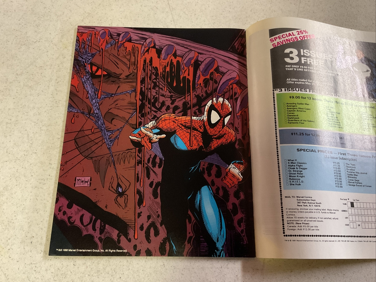  MARVEL POSTER BOOK -  Vol. 1, No. 1 - THE AMAZING SPIDER MAN - 19917