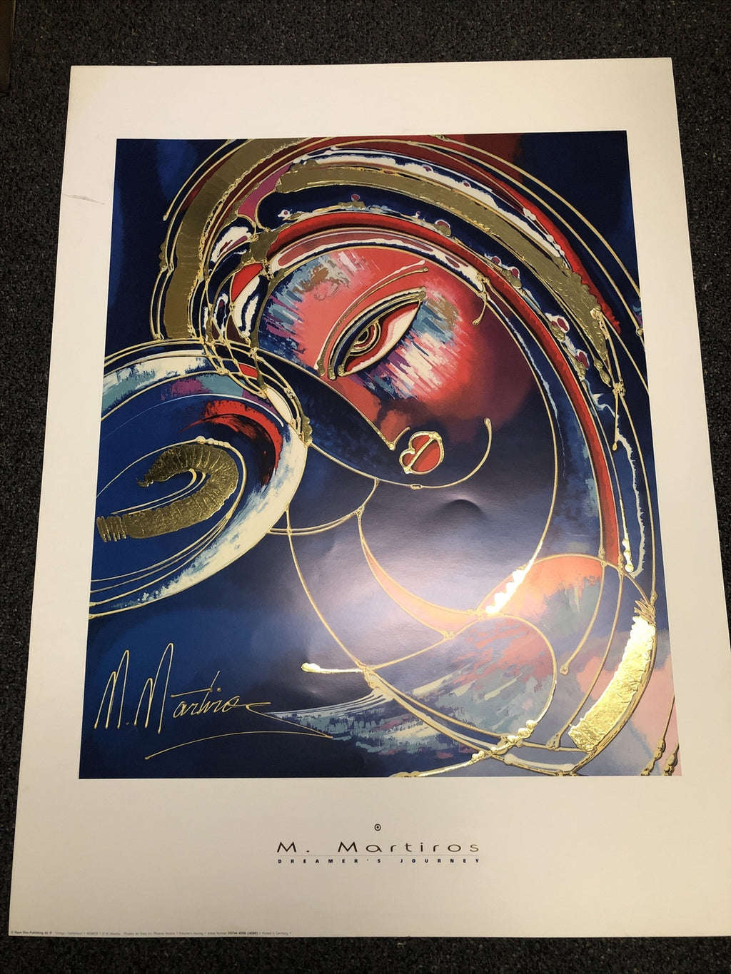 M. Martiros “Dreamer’s Journey” Art Poster Print Printed In Germany 31.5”x23.5”0