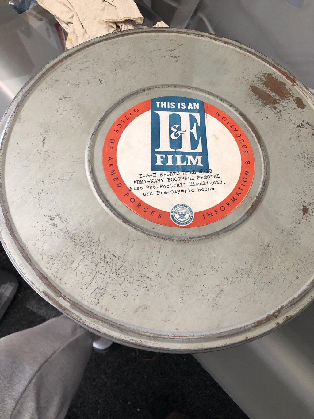 Vintage Office Of Armed Forces I&E Film Case - No Film Case Only0