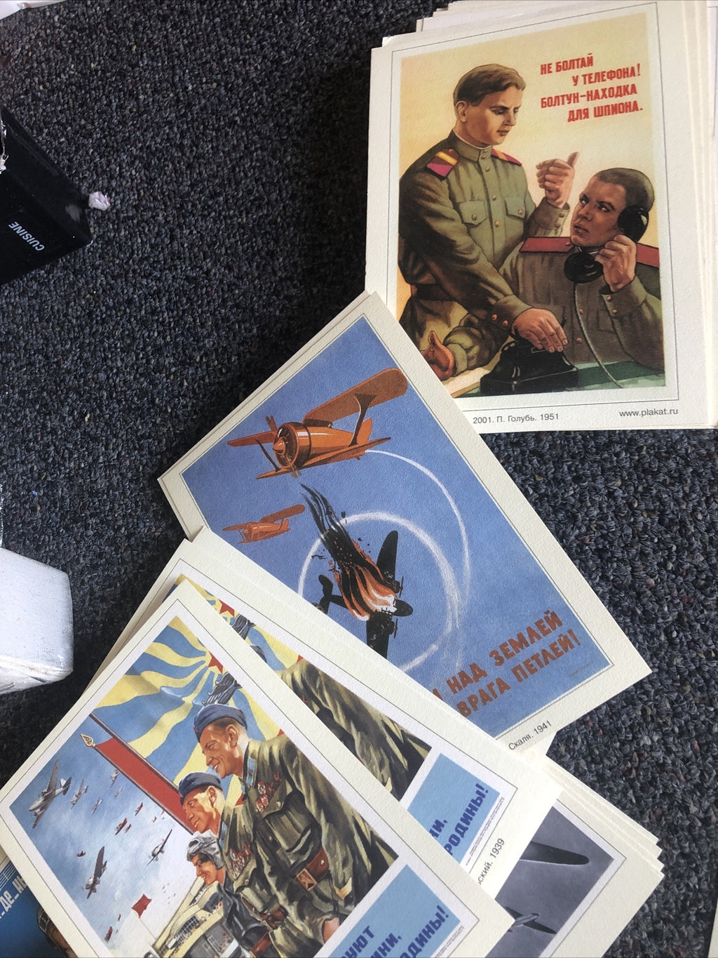 Rare Vintage Lot Of 110 Russian Flash Cards Kohtakt Kynbtypa 2001 Aviation War2