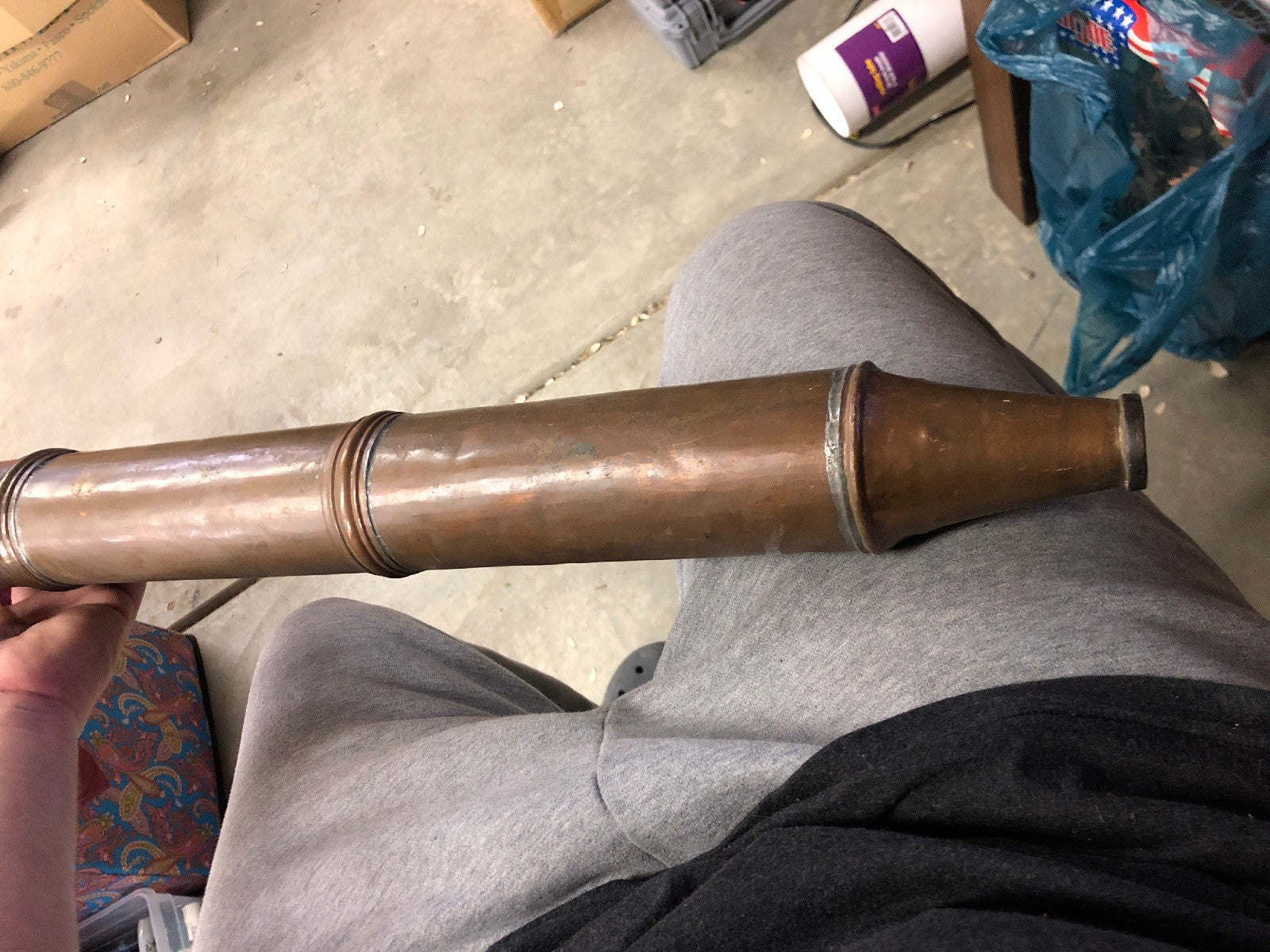 Antique 27" Hammered Copper Pot Press Sprayer J. F. England Hallstavik Rare!!7