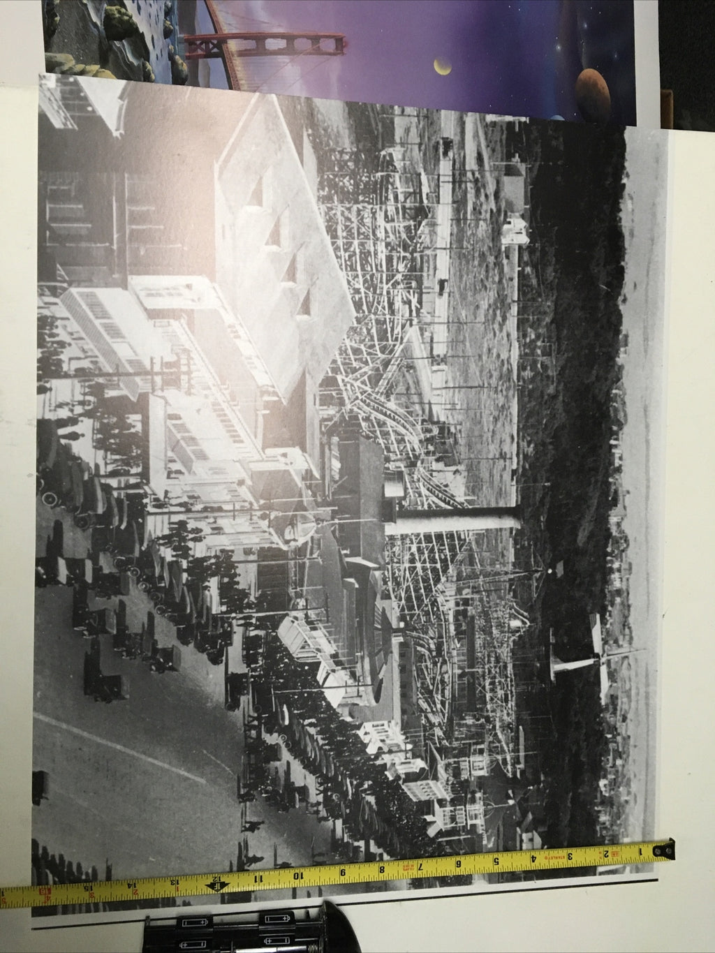ANTIQUE UNUSUAL CLASSIC CAR COACH L BOARDWALK Vintage  PHOTO Poster 16x200