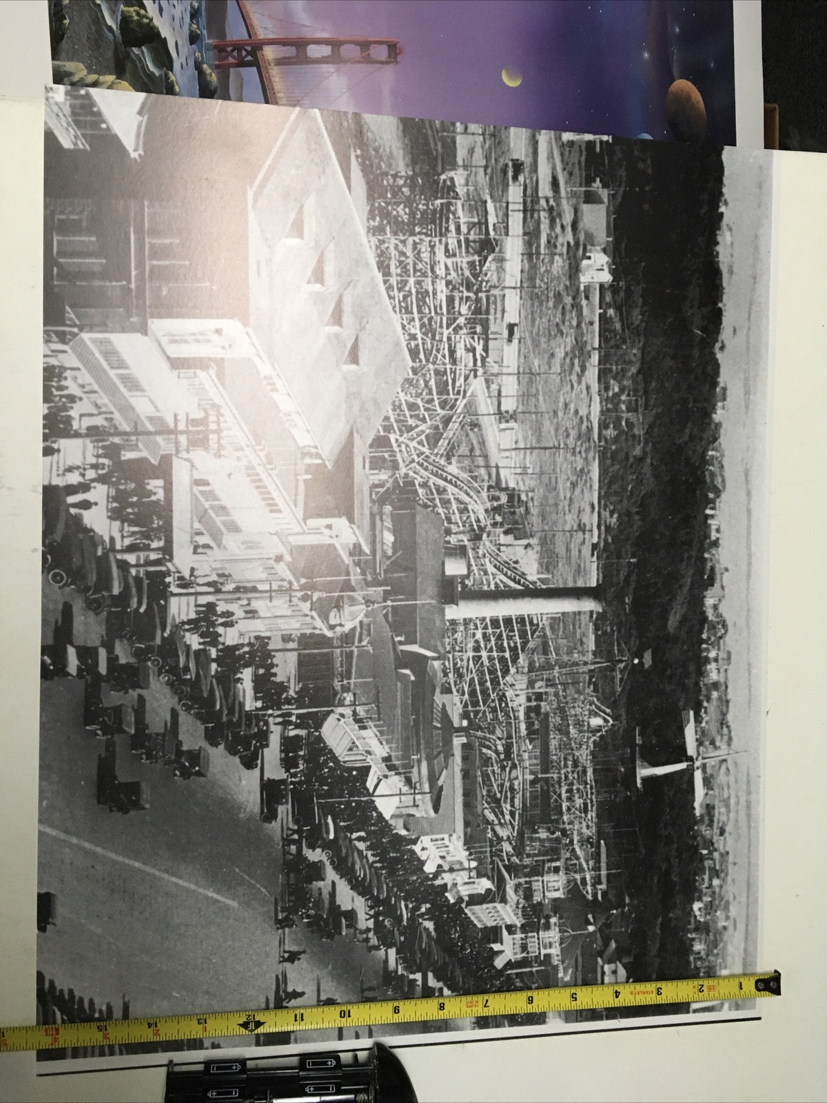 ANTIQUE UNUSUAL CLASSIC CAR COACH L BOARDWALK Vintage  PHOTO Poster 16x200