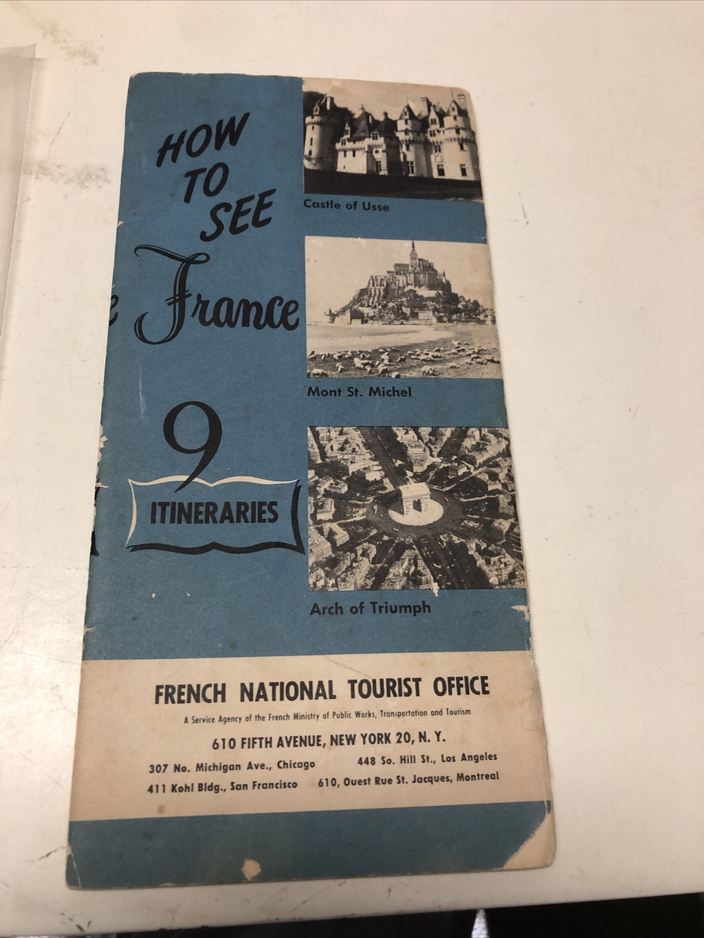Rare Vintage How To See Paris France Tourist Booklet National Tourist Office0