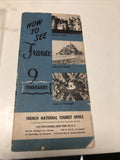 Rare Vintage How To See Paris France Tourist Booklet National Tourist Office0