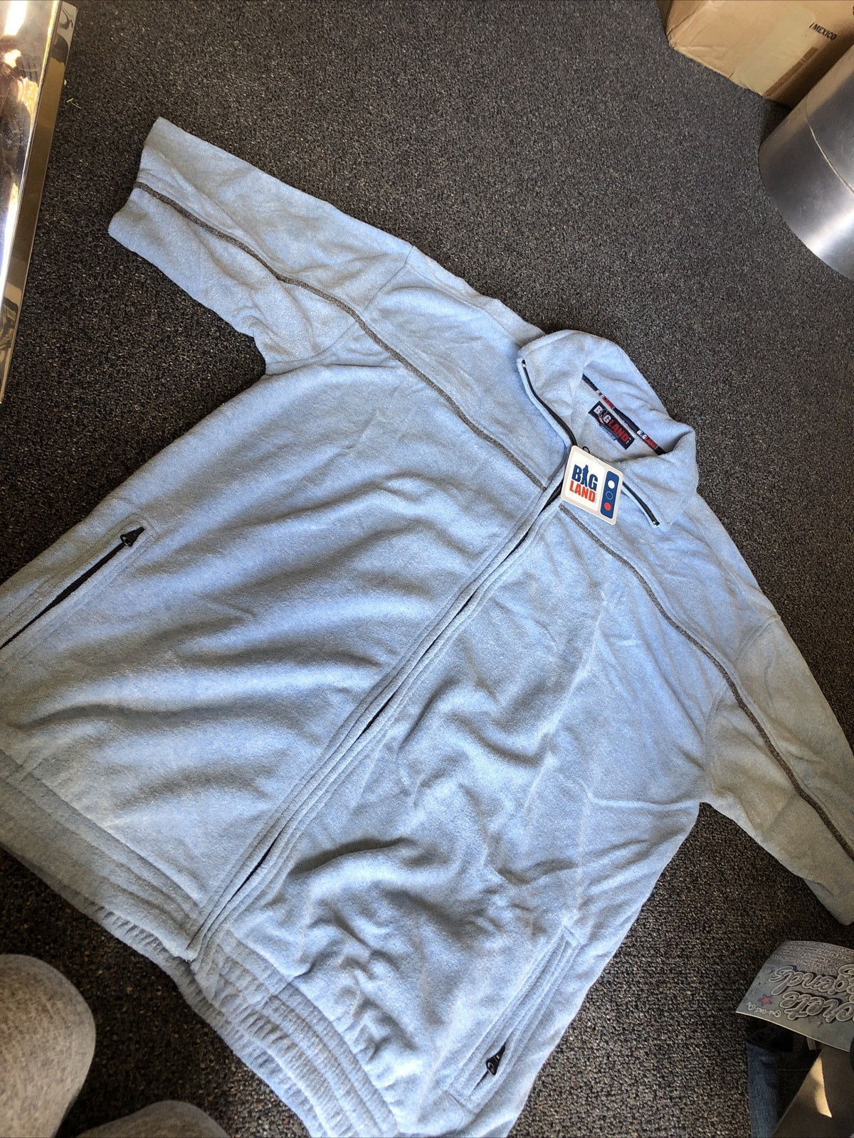 Vintage 90’s NOS Big Land Zip up Shirt Size XL0