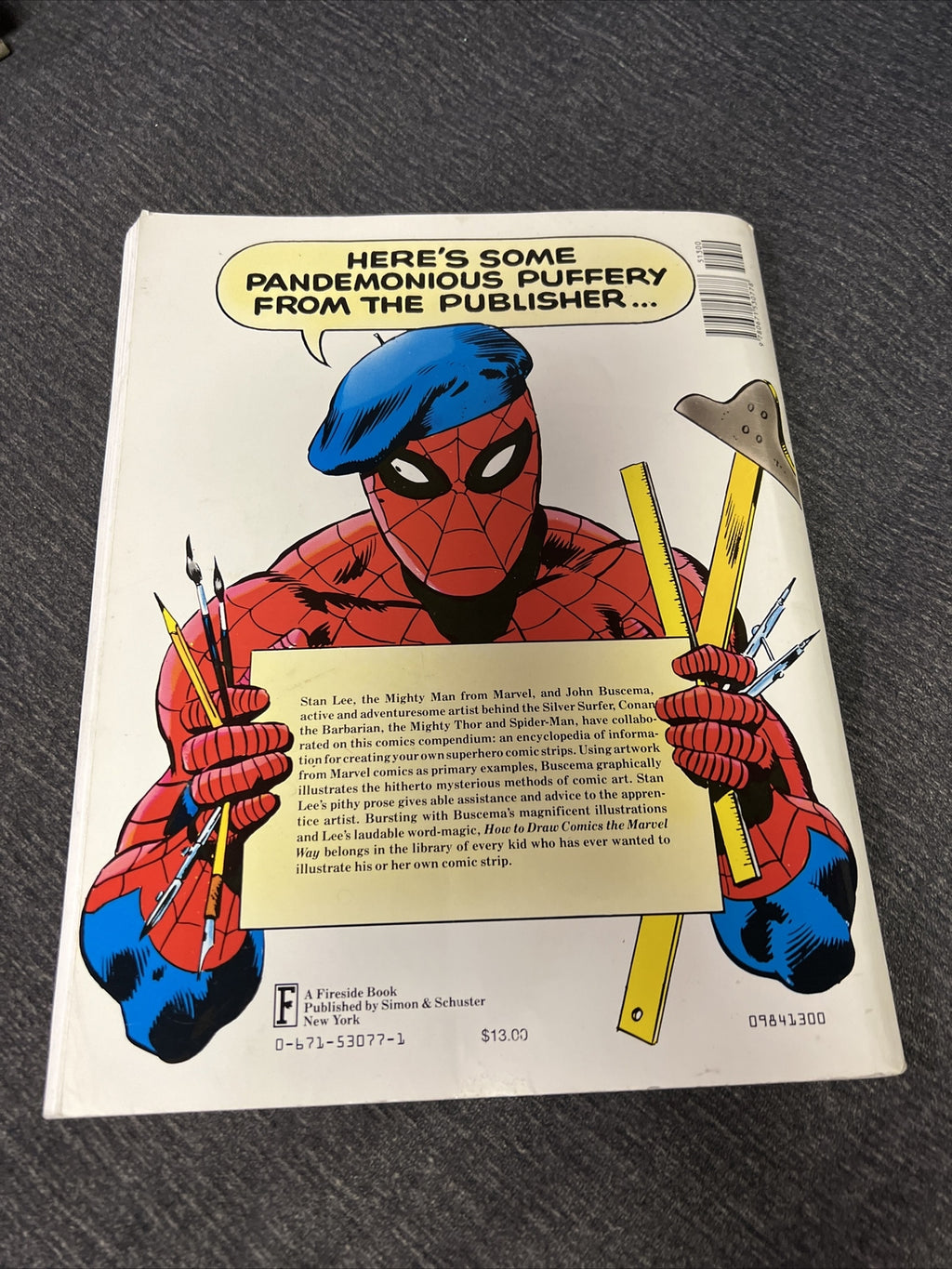 How to Draw Comics the Marvel Way | Lee Buscema | HC | Simon Schuster 19784