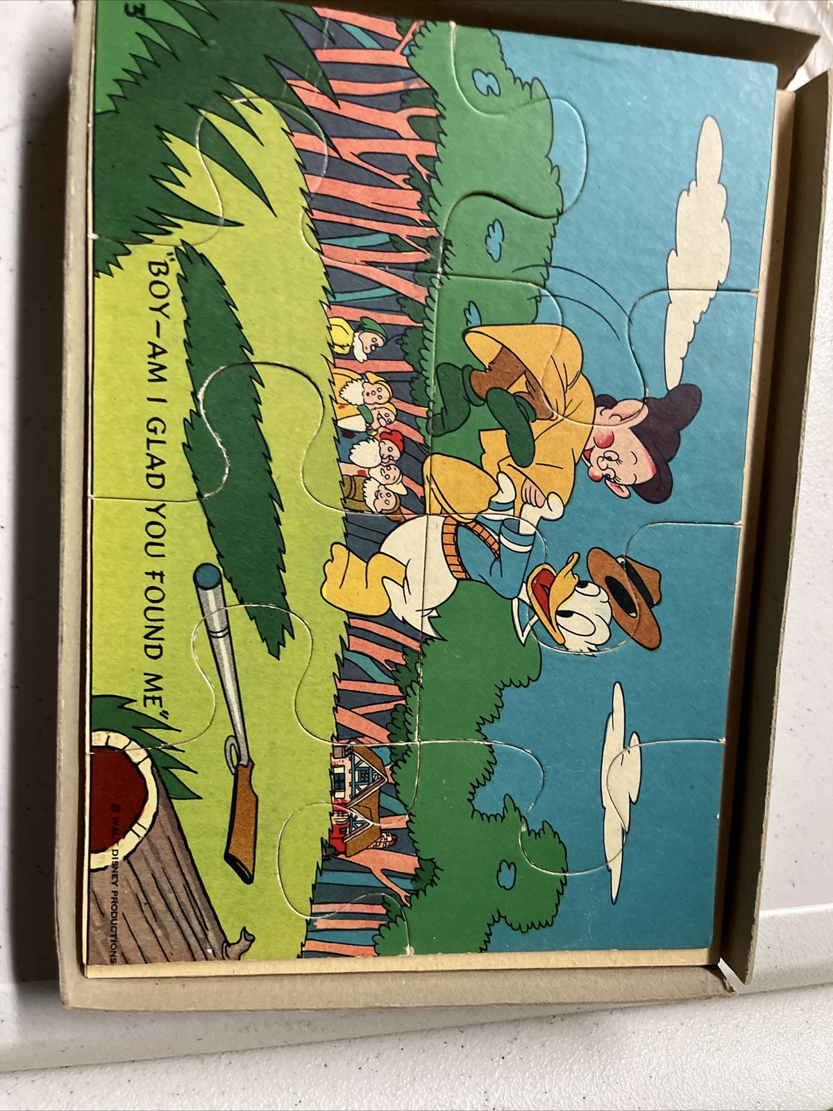 mother hubbard puzzle rhymes walt disney productions RARE with box6