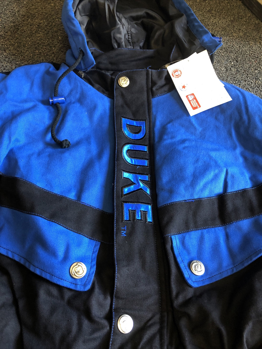 Rare Vintage 90’s NOS Duke Blue Devils Trench Coat Parka Jacket1