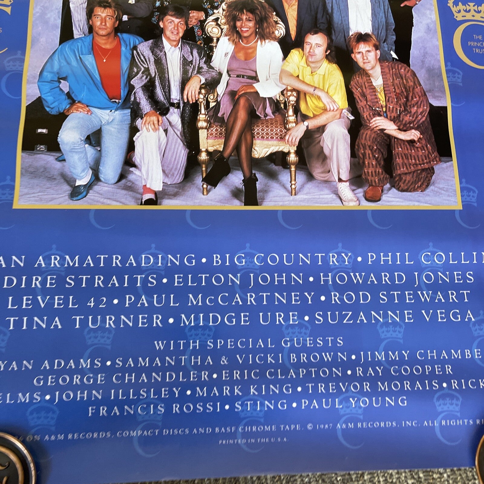 #159 1987 BIG COUNTRY Elton John Princes Trust 10th Anniversary Birthday Poster7