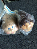 Lot of 2 Vintage Mangelsen's 4 1/2" Baby Toothie Heads 19840
