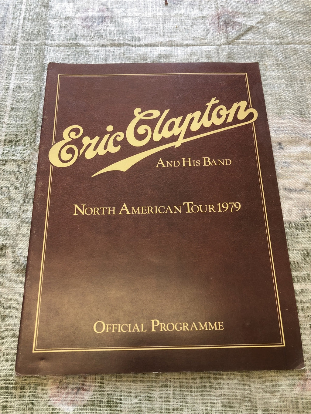Eric clapton 1979 North American Tour Official Programme0