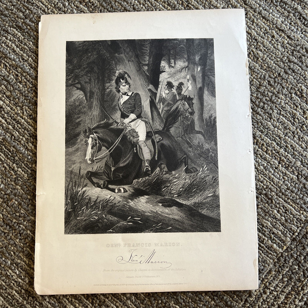 Image of Francis Marion Officer During American Revolution From Original Photo0