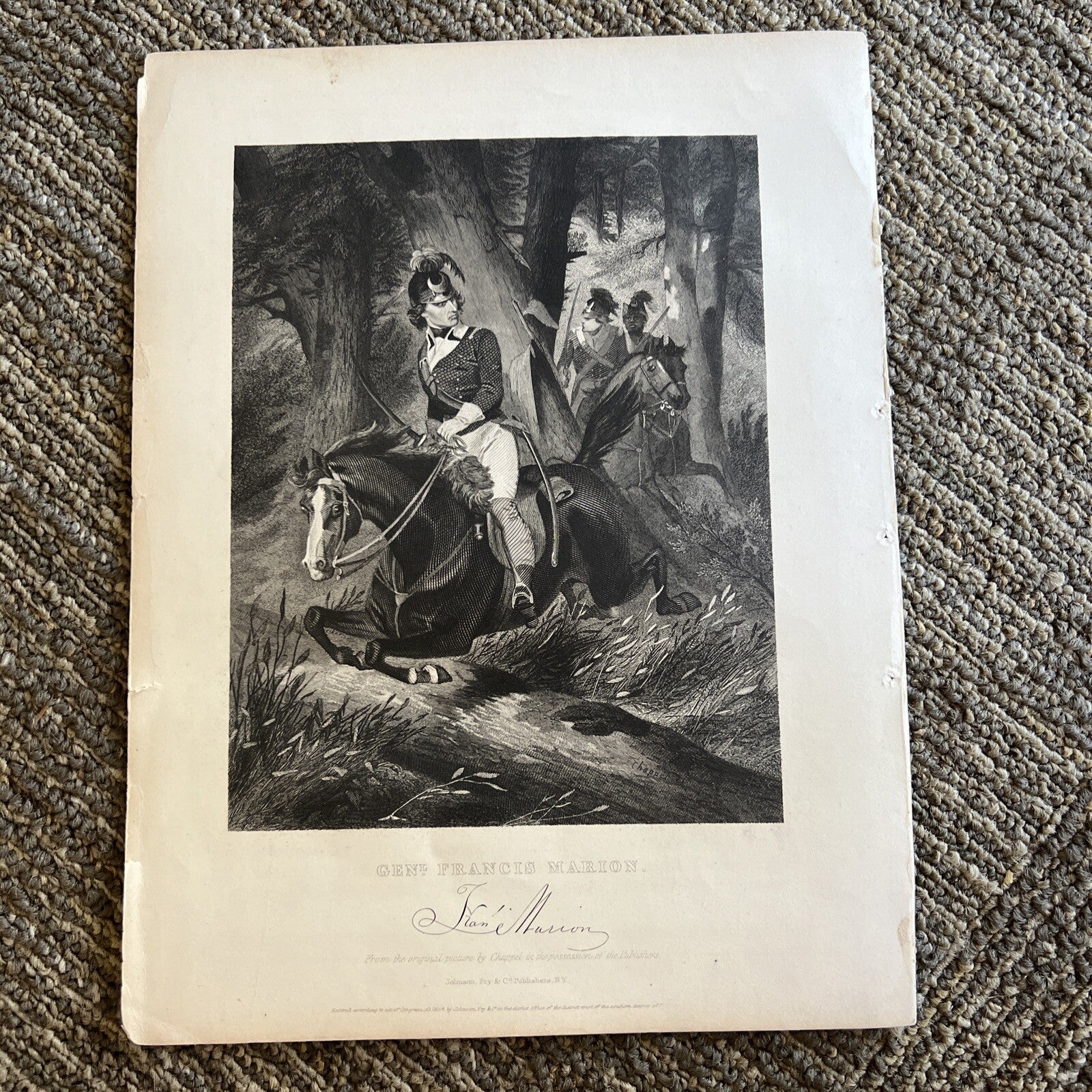 Image of Francis Marion Officer During American Revolution From Original Photo0