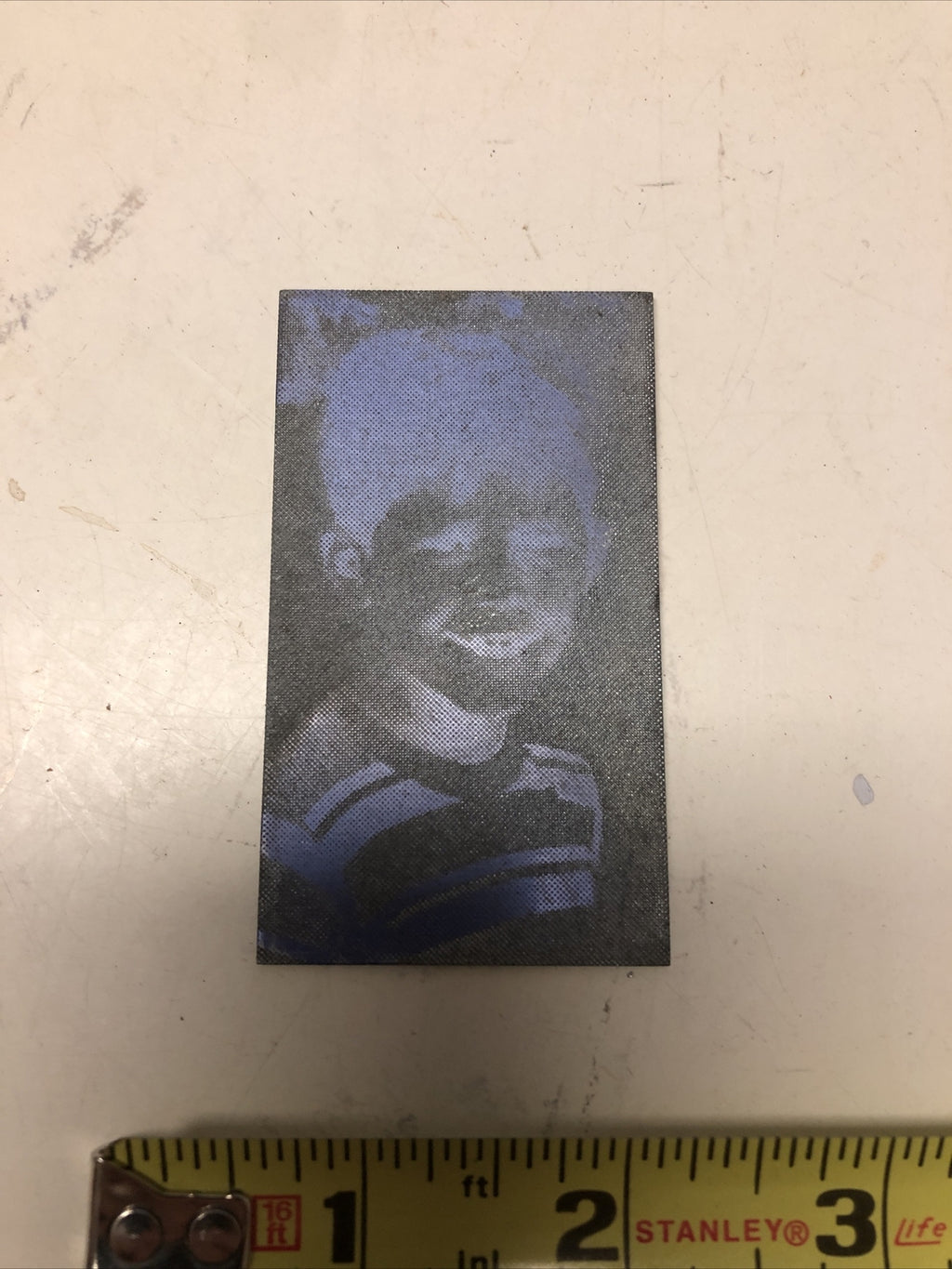 Antique Metal Printing Plate Block Photo Negative 2x3” Ron Howard In Tshirt0