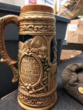 Beer Stein Mug Brown Black 9"0