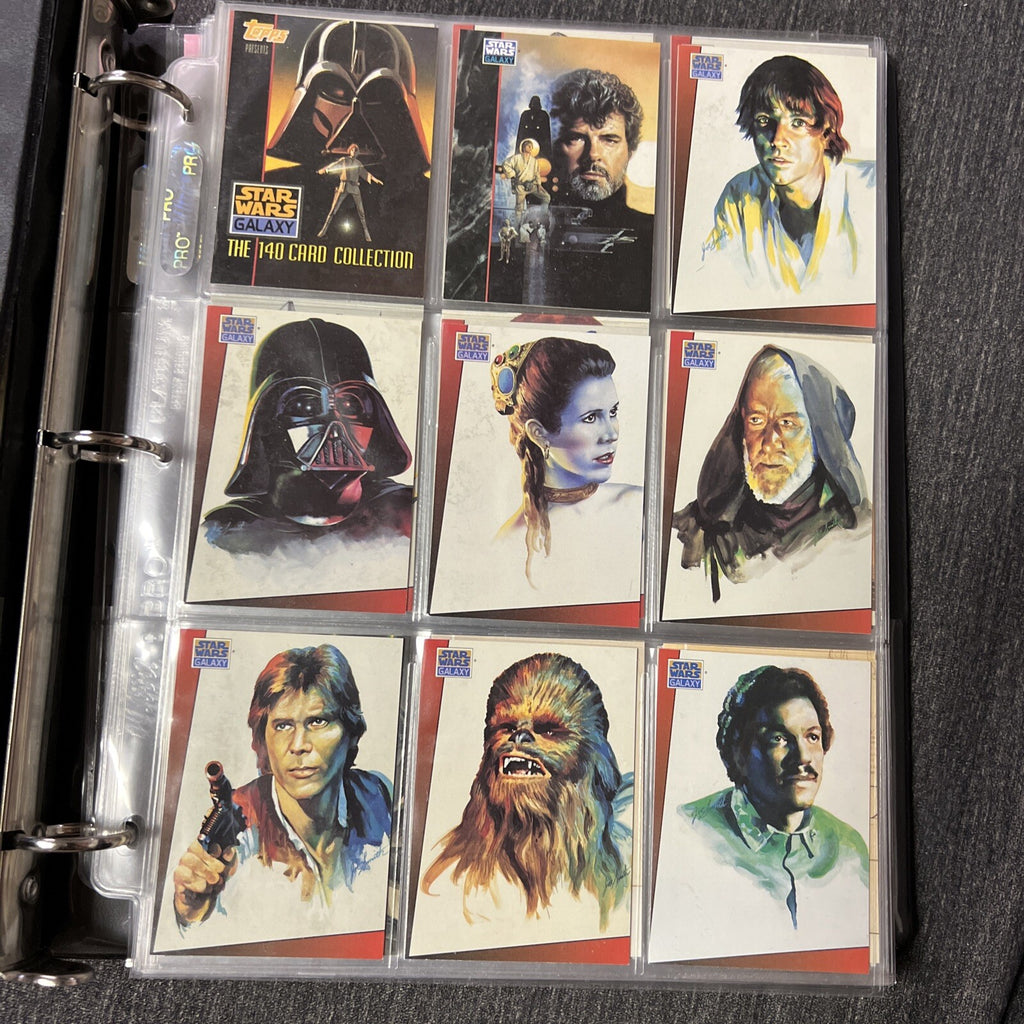 Lot of Vintage Star Wars Galaxy Trading Collectors Cards1
