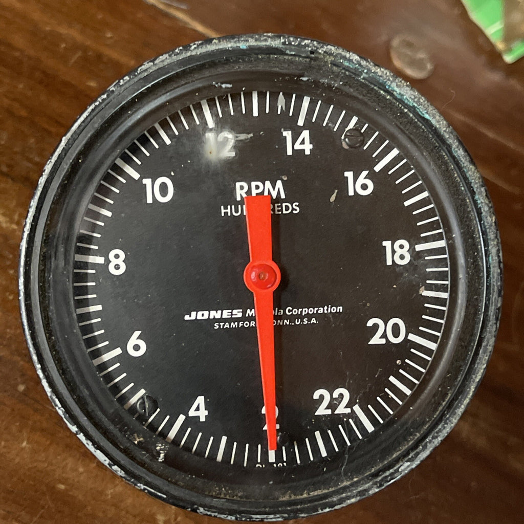 RARE JONES MOTOROLA VINTAGE TACHOMETER AUTOMOTIVE MARINE ORIGINAL Gauge0