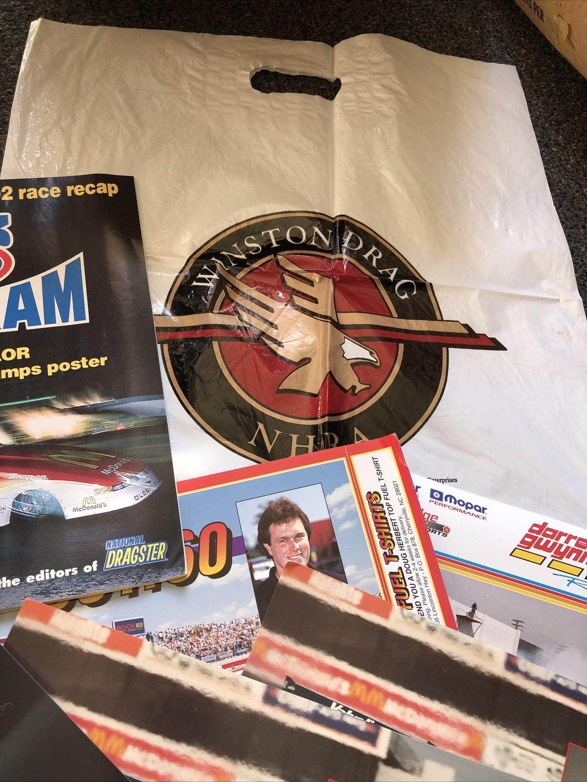 Rare Vintage 1993 NHRA Program Winston Drag7