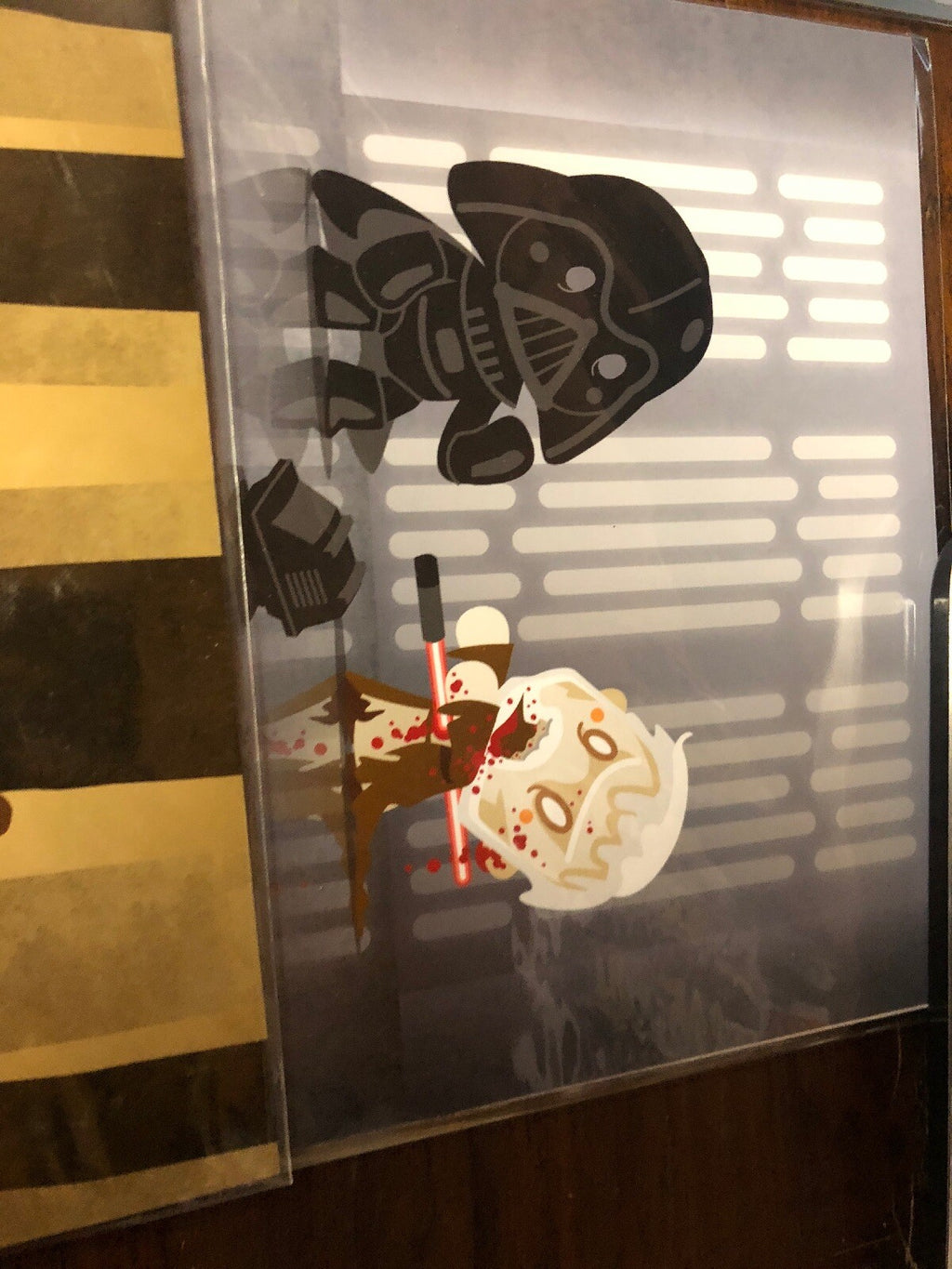 Star Wars Zombie Art Limited Edition Convention Posterior Of 4 Print Vader Yoda4