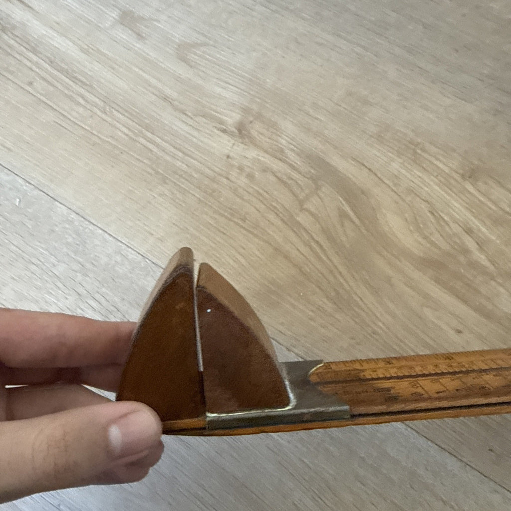 Vintage 1950's RITZ Foot Size Wooden Slide Shoe Sizer Tool USA Still Accurate2