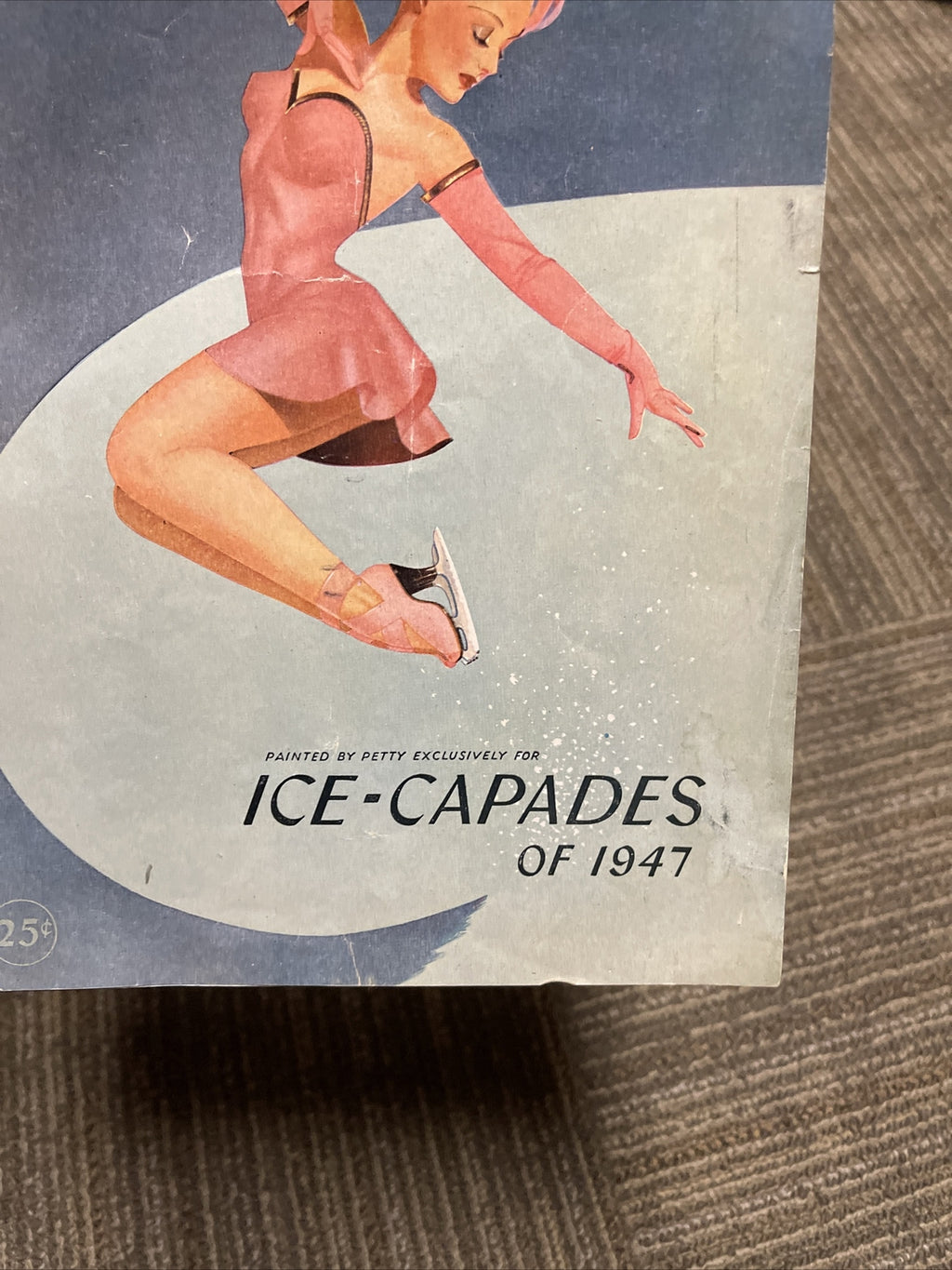 1946 ICE CAPADES PROGRAM BOOKLET Pin-up COVER ART BY PETTY Nice!5