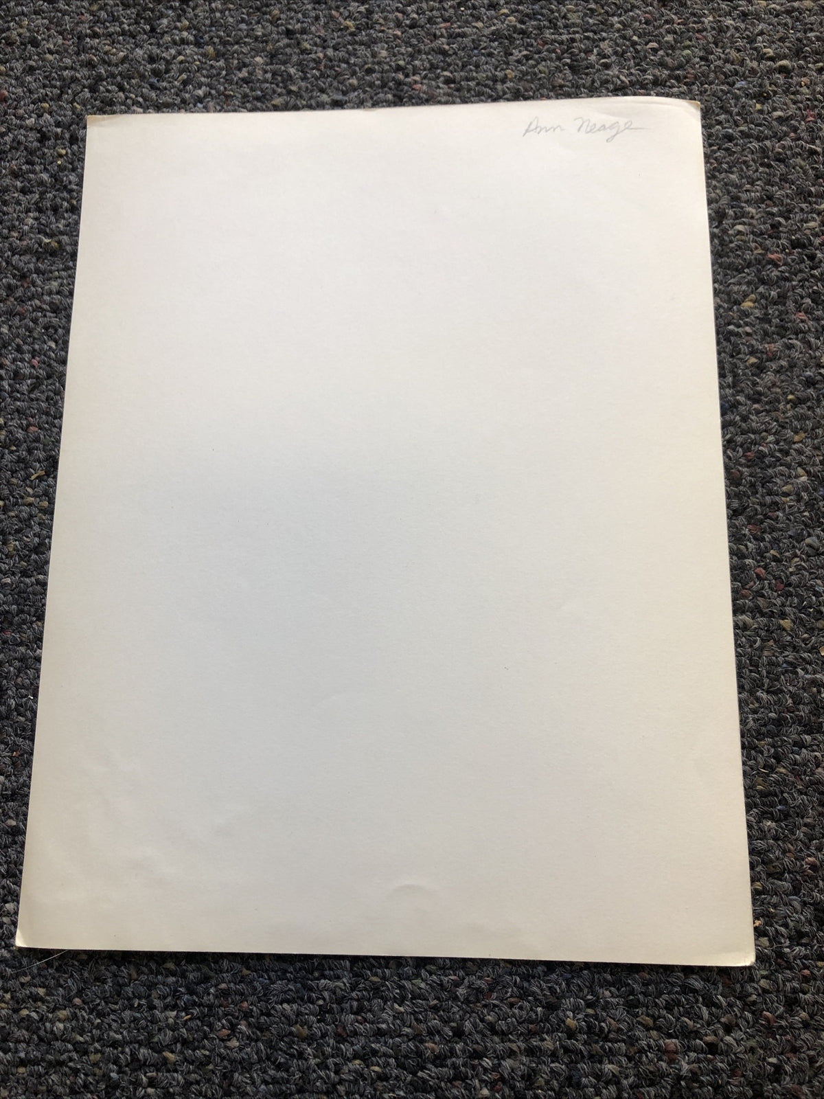 Rare Vintage Original Unpublished Photo Of ANN NEAGE 10”x7.5”5