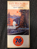 ad1-F  Travel Road Map 1964 San Francisco East Bay Union 76 093a0