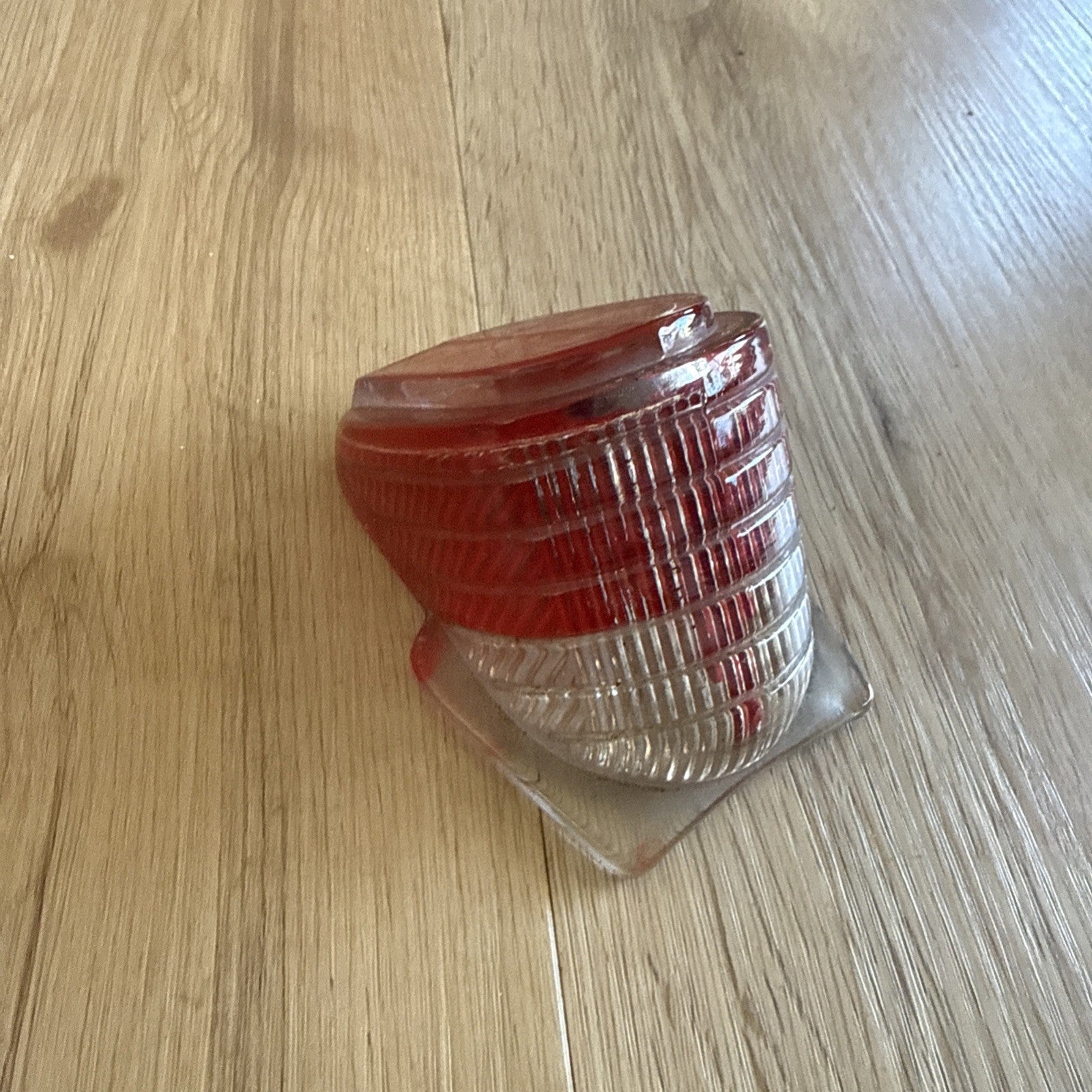 Vintage 1941 Plymouth P12 Ribbed Glass Parking Turn Signal Light Lens NOS Style0