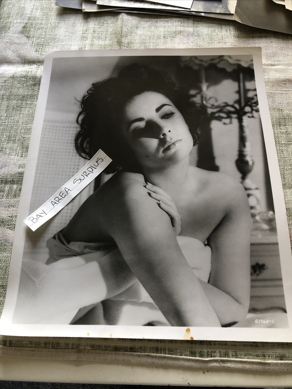 Rare Original Unpublished Photo Of Young ELIZABETH LIZ TAYLOR Vintage 10”x8”0