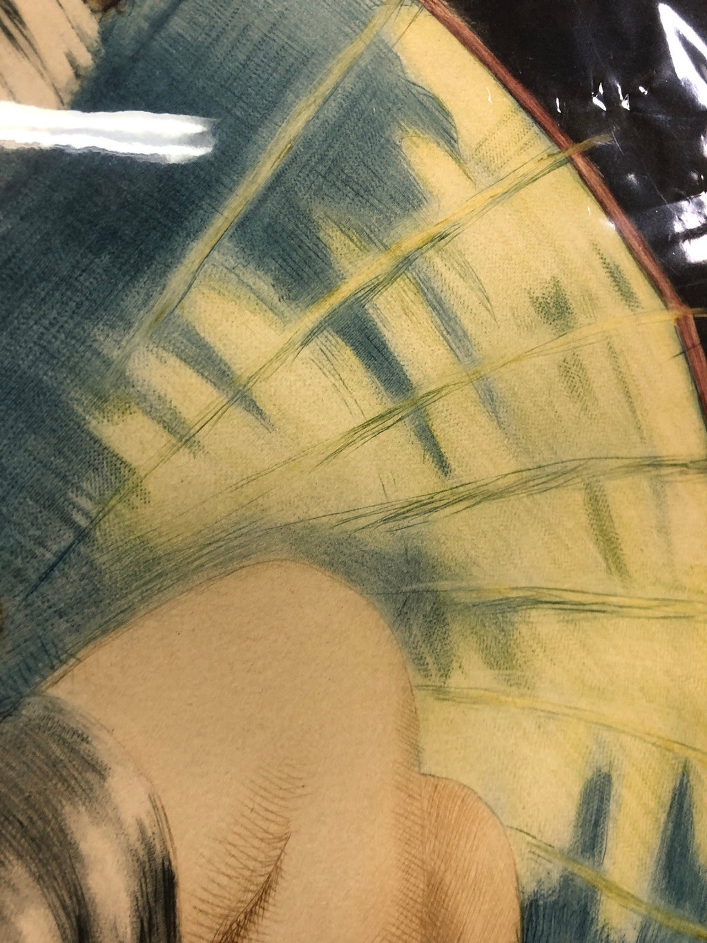 William Ablett (1877-1936)  - 'The Blue Parasol" Signed  Color Etching3